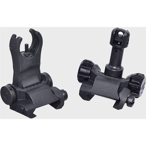 Die FLIP-UP BATTLE SIGHTS von LMT bieten eine zuverlässige Backup-Lösung mit windage Anpassungen, robustem Stahl und einem kompakten Design für 5.56mm & 7.62mm.