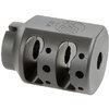 Der ALPHA TANK BRAKE reduziert den Rückstoß dank seiner dualen Kammer, besteht aus 416 Edelstahl und ist in Blast oder Black Nitride erhältlich. Lebenslange Garantie!