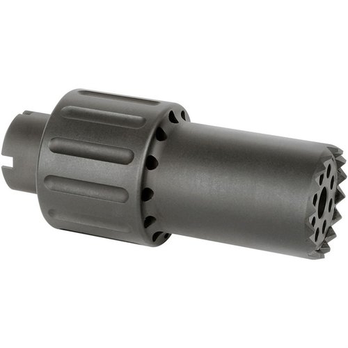 Der ALPHA BLAST DIVERTER leitet den Mündungsblast nach vorne, besteht aus 6061 Aluminium und hat einen stabilen Stahl-Endkappen. Leicht und kompakt!