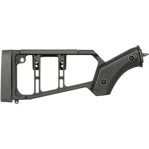 Der SHOTGUN STOCK für Beretta 1301 bietet eine verstellbare Polymer-Wangenauflage, reduziert Rückstoß und ist mit M-LOK®-Slots für Zubehör ausgestattet.