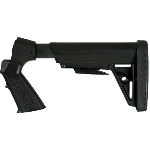 Der SHOTFORCE GEN2 Schaft bietet einen verstellbaren TactLite Stock, X1 Recoil Pad zur Rückstoßminderung und ein TracLOCK-System für sichere Anpassungen.