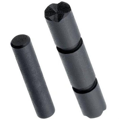 Die TYRANT CNC Enhanced Takedown Pins für Glock Gen 5 bieten verbesserte Geometrie, sind aus Edelstahl gefertigt und in Schwarz, Gold oder Edelstahl erhältlich.