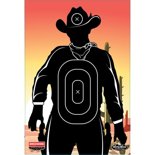 Die BIRCHWOOD CASEY DIRTY BIRD GUNSLINGER SKYLINE 12 x 18" Targets bieten dir intensive Splatter für besseren Kontrast und sind ideal für alle Pistolenschießarten. 6 Stück!