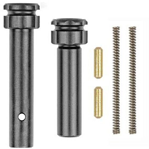 Die ASCEND Enhanced Takedown Pins für AR-15 bieten präzise Verarbeitung, verlängerte Länge für einfache Entfernung und verbesserten Grip durch die geriffelte Kopfstruktur.