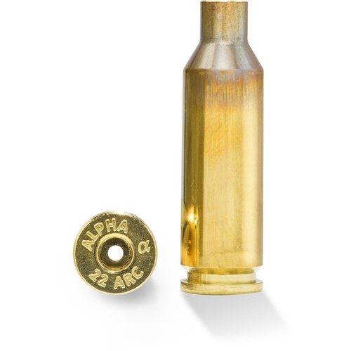Die 22 ARC Brass von Alpha Munitions bietet optimale Leistung für AR-15 mit langlebigen Hülsen, perfekter Präzision und flacher Flugbahn für jagdliche Einsätze.