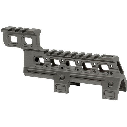 Steigere deine HK MP5/MP5K mit dem robusten Optic und Laser Mount von Midwest Industries für einfache Installation und gleichzeitige Nutzung von Rotpunktvisier und Laser.