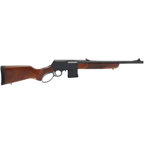 Die H23 Supreme .450 Bushmaster bietet dir eine präzise Lever Action mit einem 18" Lauf, einem verstellbaren Abzug und einem eleganten Walnuss-Schaft für große Jagderfolge.