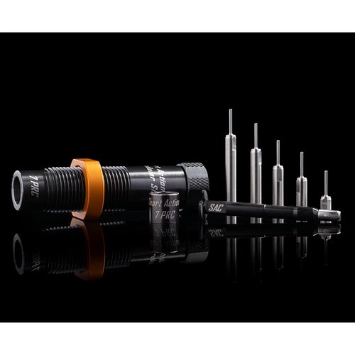Das SAC Modular Sizing Die Kit bietet eine präzise Anpassung für deine Patronen mit 0,003" Nackenanspannung und minimiert das Auslaufen der Hülsen.