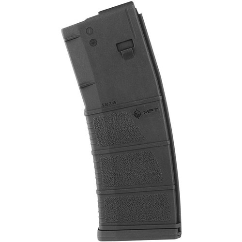 Entdecke das MISSION FIRST TACTICAL 30RD Magazin für AR-15: robust, zuverlässig, mit flared floor plate, Drainlöchern und einfacher, werkzeugloser Demontage.