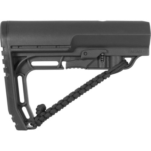 Der BATTLELINK Minimalist Stock ist leicht, robust und kompatibel mit Mil-Spec Buffer Tubes, bietet eine integrierte NRAT-Riemen und mehrere Sling-Montageoptionen.