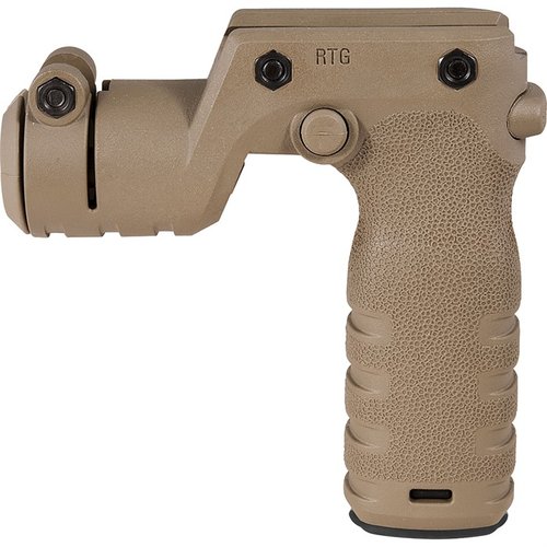 Der REACT TORCH AND VERTICAL GRIP bietet eine sichere Griffoberfläche, eine integrierte Beleuchtungshalterung und wasserdichten Stauraum für optimale Kontrolle und Präzision.