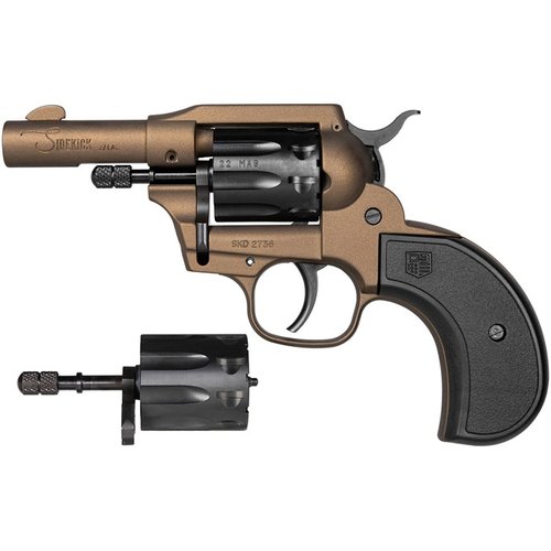 Der BIRDSHEAD SIDEKICK 22 LR/22 MAG Revolver bietet dir eine 9-Schuss-Kapazität, wechselbare Zylinder und ist ideal für Selbstverteidigung und Freizeit-Schiessen.