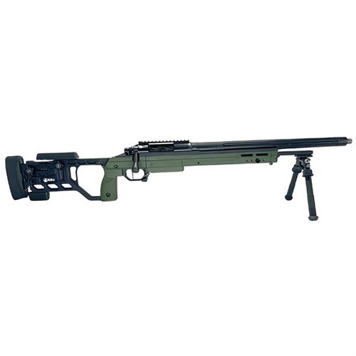 Die EXECUTIVE Precision 6.5 Creedmoor bietet modularen, leichten Bolt-Action Komfort, herausragende ¼-MOA Genauigkeit und einen schnellen Barrel-Wechsel.