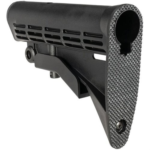 Upgrade dein Setup mit dem leichten und stoßfesten One Horse M4 Mil-Spec Buttstock, der eine stabile, wackelfreie Passform und einfache Anpassungen bietet.