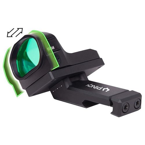 Der Viridian PINCH 35-Grad Adjustable Offset Mount bietet dir Geschwindigkeit, Präzision und Anpassungsfähigkeit für sekundäre Optiken mit drei Positionen.