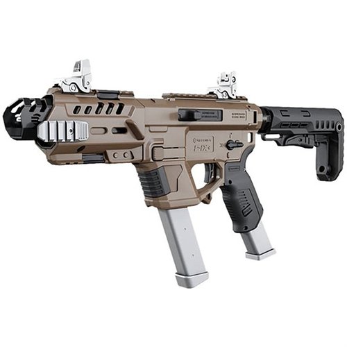Das P-IX+ Chassis verbessert die Kontrolle und Ergonomie deiner Glock, ist leicht installierbar und bietet AR-Style Handling ohne permanente Modifikationen.
