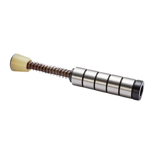 Das 9mm Silent Captured Spring System reduziert Rückstoß und Geräusche, bietet schnellere Zyklen und ist ideal für Wettbewerber, die die Leistung maximieren wollen.