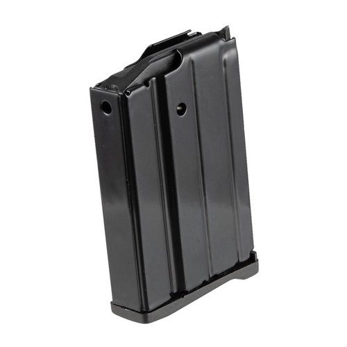 Das RUGER MINI-14 10RD Magazin bietet eine langlebige Stahlkonstruktion, selbstschmierende Nylon-Follower und eine 10-Schuss-Kapazität für zuverlässiges Nachladen.