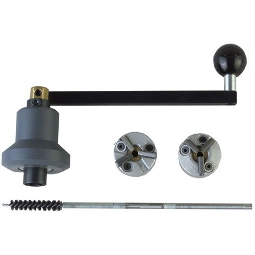 Mit dem PRECISION REAMERS Muzzle Crown Refacing Kit kannst du präzise und schnell eine perfekte Mündungskrone für bessere Genauigkeit ohne Drehmaschine erstellen.
