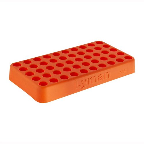 Der Lyman Custom-Fit Loading Block ist ideal für die Vorbereitung von Patronen, aus strapazierfähigem Polymer und bietet Platz für 50 Runden in verschiedenen Kalibern.