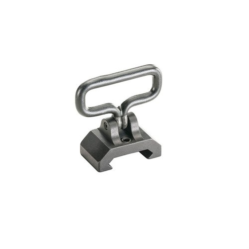 Der AR-15/M16 Rail Sling Adapter aus solidem Aluminium ermöglicht eine sofortige Sling-Befestigung an Picatinny- oder Weaver-Schienen und verhindert Sling-Verschleiß.