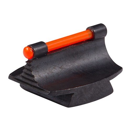 Die RIFLE FIBER OPTIC GLOW 37-W Front Sight bietet präzise Sicht für Gewehre, aus Stahl mit blauer Oberfläche, in leuchtendem Orange oder Grün für optimale Zielgenauigkeit.