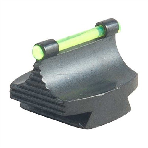 Präzise gefertigte Fiber Optic Glow 45-W Front Sight aus Stahl, in Blau, mit konturiertem Design und leuchtenden Farben für optimale Sichtbarkeit beim Schießen.