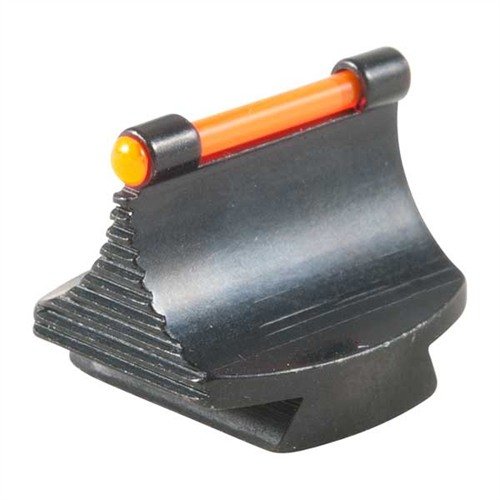 Die RIFLE FIBER OPTIC GLOW 50-W Front Sight bietet präzise Sicht für Gewehre, ist aus Stahl gefertigt, in Orange oder Grün erhältlich und hat eine elegante Kontur.