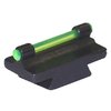 Entdecke die präzise gefertigten RIFLE FIBER OPTIC GLOW 31-MR Frontvisiere aus Stahl, mit konturiertem Design und leuchtenden Optikstäben in Orange oder Grün.