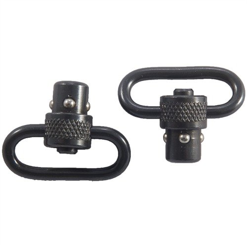 Der UNCLE MIKE'S QUICK DETACH 100 Sling Swivel ermöglicht eine schnelle Befestigung mit einem versenkten Druckknopf und passt auf fast jedes Bolt Action Gewehr.