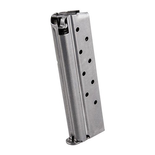 Die 1911 Springfield Style 9RD 9mm Magazine von Metalform bietet eine verbesserte Zuführung, langlebigen Edelstahl und eine Kapazität von 9 Schuss für zuverlässige Leistung.