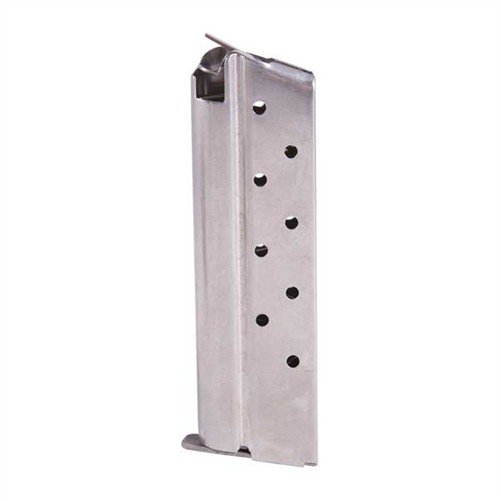Robuste, hochwertige 1911 9MM Magazine aus blued carbon steel oder Edelstahl, mit flachem oder runden Follower und abnehmbarem Boden für einfache Reinigung.