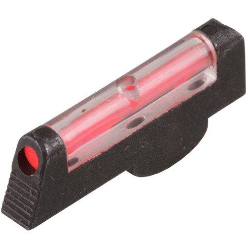 Der HIVIZ OVERMOLDED HANDGUN FRONT SIGHT für S&W Revolver bietet verbesserte Sichtbarkeit in allen Lichtverhältnissen und schnelles Zielen dank der roten Lichtleiste.