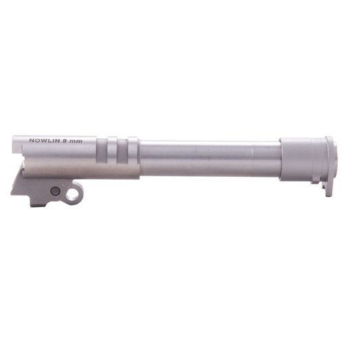 Mit dem 9MM Stainless Steel 1911 Pre-Fit Match Grade Barrel erhältst du eine präzise Passform und verbesserte Genauigkeit für deine 1911 Auto – einfach zu installieren!