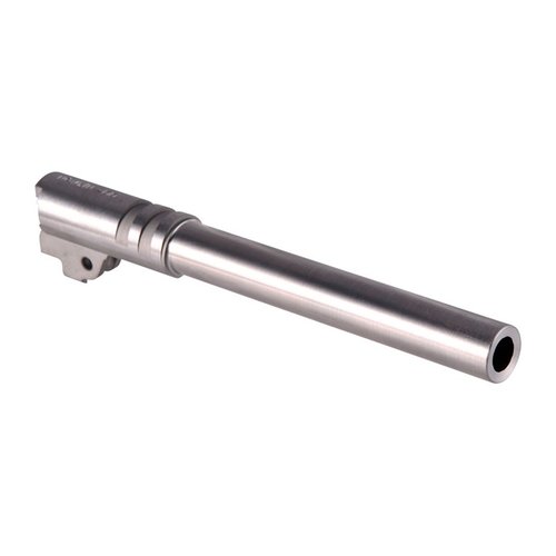 Der 9MM Stainless Steel 1911 Match Gunsmith Barrel bietet ultra-glatte Züge für maximale Präzision und eine verbesserte Gasdichtung für längere Lebensdauer.