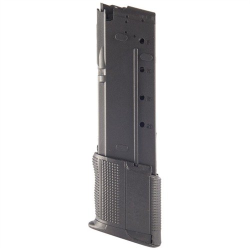 Erhöhe die Kapazität deiner FN Five-seveN um 10 Schuss mit diesem robusten, leichten Polymer-Magazin, das perfekt in die Magazintasche passt.