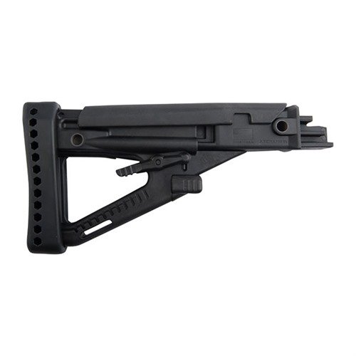 Der AK-47 Archangel OPFOR Stock ist verstellbar, bietet eine 7-stufige Wangenauflage und QD-Sling-Befestigungen für optimale Anpassung und Komfort.