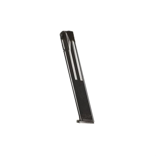 Die SIG SAUER P320 32RD 9MM Magazine bietet dir eine hohe Kapazität von 32 Schuss, langlebigen Stahl und eine zuverlässige Leistung für dein Schießen.