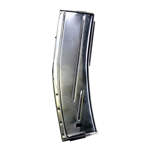 Die M1 Carbine Stahlmagazine bieten eine robuste Bauweise aus wärmebehandeltem Kohlenstoffstahl, ideal für .30 Carbine Patronen und in 15- und 30-Runden erhältlich.
