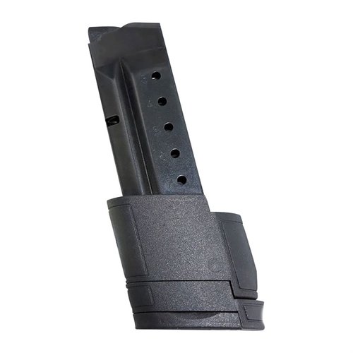 Die SMITH & WESSON SHIELD Stahlmagazine bieten verbesserte Kapazität, sind aus hitzebehandeltem Karbonstahl gefertigt und in den USA hergestellt.