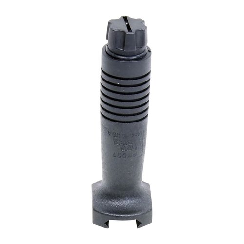 Der AR-15 Swiss Pattern Vertical Foregrip bietet schnellen, werkzeuglosen Anbau, stabilen Halt und Kontrolle für Licht, Laser und Zubehör – alles in robustem Zytel.