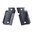 SIG 938 grau/schwarz geriffelte G-10-Griffschalen