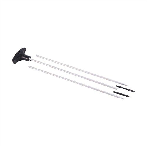 .22 Kaliber Reinigungsrohr aus 3 Teilen, Aluminium, mit drehbarem Griff und Standard 8-32 Gewinde für Bürsten. Ideal für Handwaffen, Gewehre und Schrotflinten.