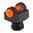 3/32 Schaft, orange, 6-48 Gewinde