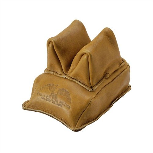 Die RABBIT EAR REAR BAG von PROTEKTOR bietet handgefertigte, glatte Lederqualität, die beim Schießen stabil bleibt und ein Verrutschen der Waffe verhindert.