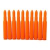 Die SAF-T-TRAINERS Dummy-Rounds in leuchtendem Orange verhindern Verwechslungen mit echten Patronen und sind ideal für dein Immediate Action Training.