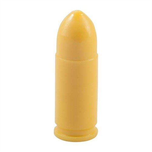 Die SAF-T-TRAINERS Dummy Rounds in leuchtendem Gelb sind ideal für dein Training, um Verwechslungen mit echten Patronen zu vermeiden und bieten ein sicheres Gefühl.