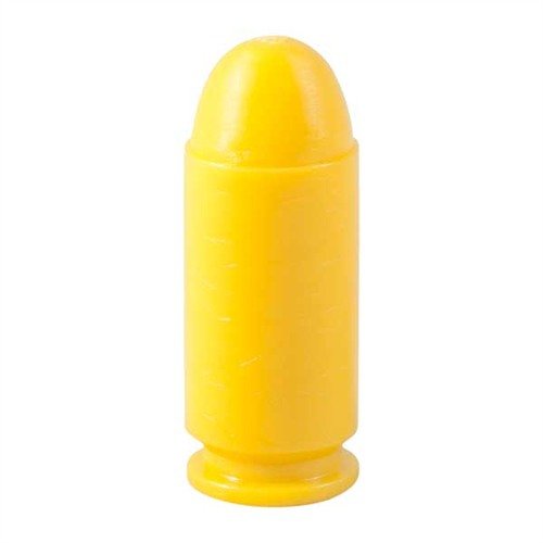Die SAF-T-TRAINERS Dummy Rounds in leuchtendem Gelb sind ideal für dein Training, da sie nicht mit echten Patronen verwechselt werden können und ein sicheres Gefühl bieten.