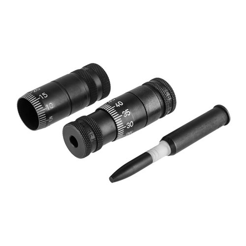 Mit dem PRECISION MIC CARTRIDGE HEADSPACE TOOL von RCBS kannst du die Schulterbump präzise einstellen und die Sitztiefe von Geschossen einfach messen.