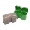 Die FLIP TOP RIFLE AMMO BOX von MTM CASE-GARD ist aus unverwüstlichem Polypropylen, mit 25 Jahren Garantie auf den Mechanik-Hebel und Snap-Lock-Verschluss.